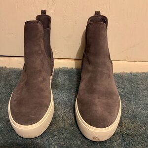 UGG Women's Gray Suede Ankle Boots EUC (worn once)